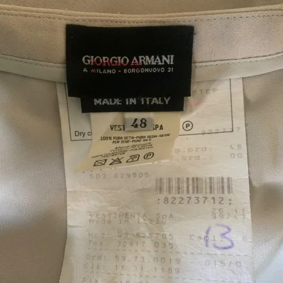 VINTAGE GIORGIO ARMANI SILK PANTS